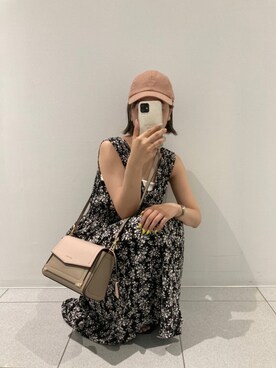 「キャップ女子」｜strakuさん（レディース・160cm）の夏コーディネート