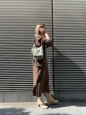 「サマンサタバサ」｜「アイテム（ワンピース/ドレス）」を使った、strakuさん（レディース・160cm）の秋コーディネート