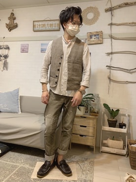 「goa（ゴア）のアイテム」を使った、kibecchiさん（メンズ・170cm）の秋コーディネート
