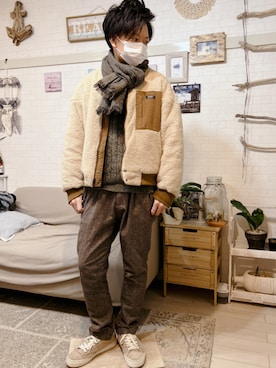 「BAYFLOW（ベイフロー）のアイテム（ブルゾン）」を使った、kibecchiさん（メンズ・170cm）の冬コーディネート