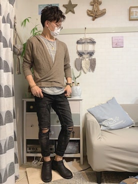 「maRe maRe（マーレマーレ）のアイテム」を使った、kibecchiさん（メンズ・170cm）の秋コーディネート