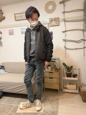 「SEVENDAYS=SUNDAY（セブンデイズサンデイ）のアイテム（ジャケット/アウター）」を使った、kibecchiさん（メンズ・170cm）の秋コーディネート