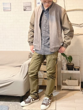 「BAYFLOW（ベイフロー）のアイテム（ジャケット/アウター）」を使った、kibecchiさん（メンズ・170cm）の春コーディネート