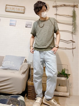 「GGD（ジージーディー）のアイテム（アクセサリー）」を使った、kibecchiさん（メンズ・170cm）の夏コーディネート