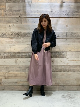 サーロイン松浦さん（レディース・165cm）の秋コーディネート