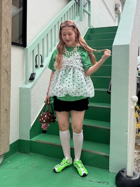 あみこさん（レディース・156cm）の夏コーディネート