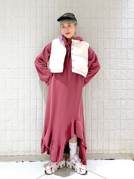 「alleybywcloset」｜「アイテム（ジャケット/アウター）」を使った、あみこさん（レディース・156cm）の夏コーディネート