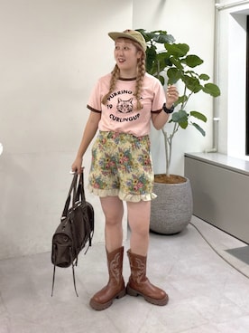 あみこさん(レディース・156cm)の夏コーディネート