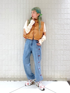 「alleybywcloset」｜「アイテム（ジャケット/アウター）」を使った、あみこさん（レディース・156cm）の夏コーディネート