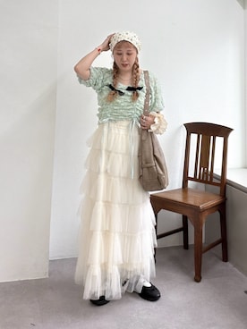 あみこさん（レディース・156cm）の夏コーディネート