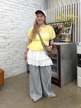 あみこさん（レディース・156cm）の夏コーディネート