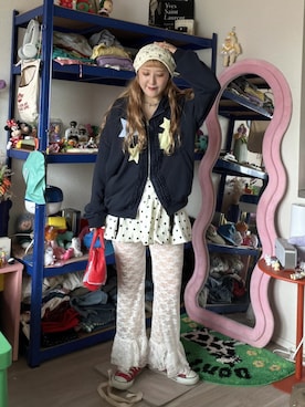 「PUMA(プーマ)のアイテム」を使った、あみこさん(レディース・156cm)の秋コーディネート