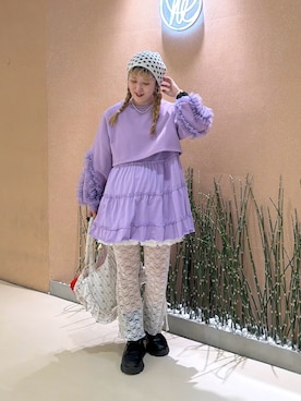 「アイテム（キャップ）」を使った、あみこさん（レディース・156cm・20代）の冬コーディネート