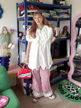 あみこさん（レディース・156cm）の春コーディネート