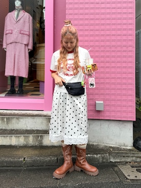 あみこさん(レディース・156cm)の夏コーディネート