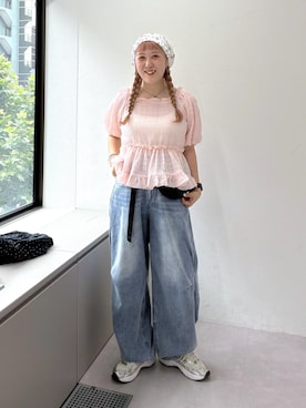あみこさん（レディース・156cm）の夏コーディネート
