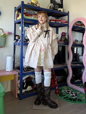 あみこさん（レディース・156cm）の春コーディネート