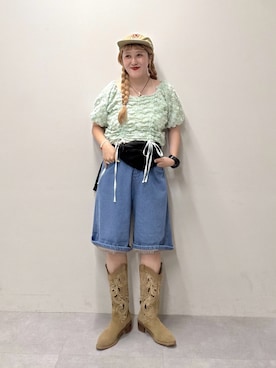 あみこさん(レディース・156cm)の夏コーディネート