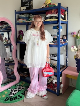 あみこさん（レディース・156cm）の春コーディネート