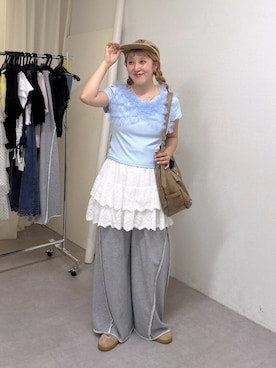 あみこさん（レディース・156cm）の夏コーディネート