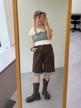 あみこさん(レディース・156cm)の夏コーディネート