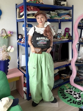あみこさん（レディース・156cm）の春コーディネート