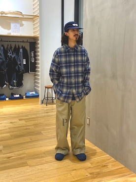「PENDLETON（ペンドルトン）の『別注』PENDLETON×DOORS　Guide Shirts（シャツ/ブラウス）」を使った、uyamiki0526さん（メンズ・168cm・30代）の秋コーディネート