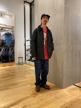 「バブアー」｜「アイテム（その他アウター）」を使った、uyamiki0526さん（メンズ・168cm）の秋コーディネート