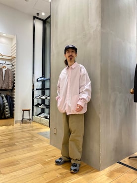 「FORK&amp;SPOON（フォークアンドスプーン）のFORK&amp;SPOON　フレンチドリルピグメントチノパンツ（その他パンツ）」を使った、uyamiki0526さん（メンズ・168cm）の冬コーディネート