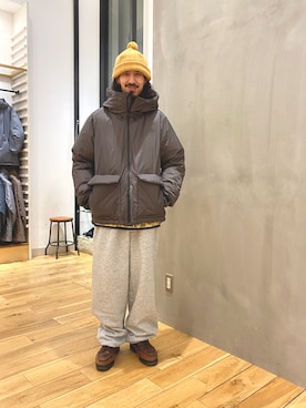 「アイテム（ダウンジャケット/コート）」を使った、uyamiki0526さん（メンズ・168cm）の秋コーディネート