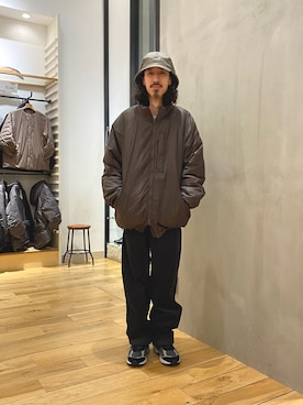 「アイテム（ブルゾン）」を使った、uyamiki0526さん（メンズ・168cm・30代）の冬コーディネート