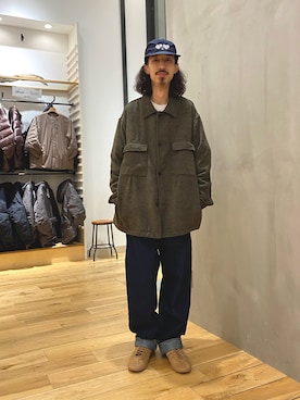 「Lee（リー）のアイテム（パンツ）」を使った、uyamiki0526さん（メンズ・168cm）の冬コーディネート