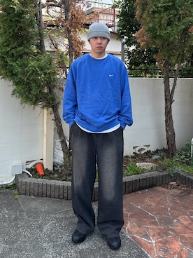 「NIKE（ナイキ）のナイキ エア マックス 95 "Big Bubble" メンズシューズ / Nike Air Max 95 "Big Bubble" Men's Shoes HM8755-001 Black（スニーカー、ブラック系）」を使った、Z(ゼット) さん（メンズ・182cm）の春コーディネート