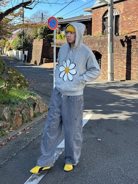 「アイテム（パーカー）」を使った、Z(ゼット) さん（メンズ・182cm・20代）の冬コーディネート