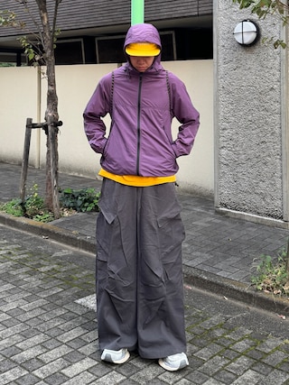 「kutir（クティール）のSUPER BUGGY CURVED CCARGO／スーパーバギーカーブカーゴパンツ（カーゴパンツ）」を使った、Z(ゼット) さん（メンズ・182cm）の秋コーディネート
