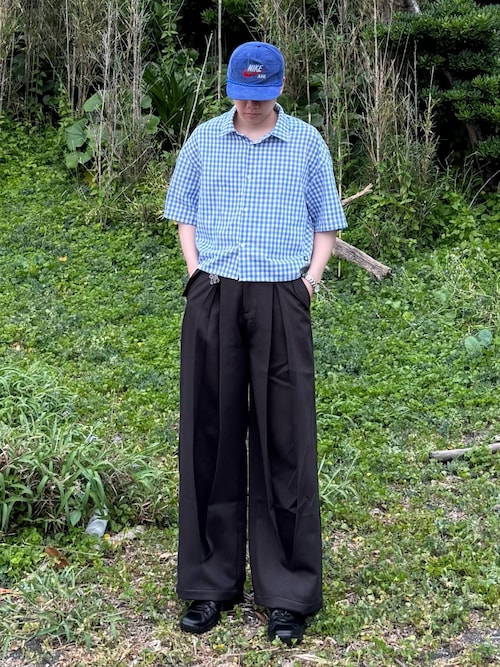 セール】【EPNK】Vertical wide tuck slacks / バーティカル
