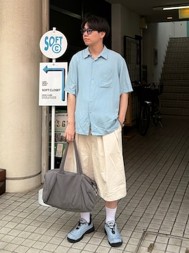 「TONER（トナー）のアイテム」を使った、Z(ゼット) さん（メンズ・182cm）の夏コーディネート