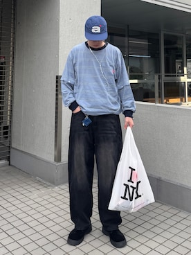 「アイテム（キャップ）」を使った、Z(ゼット) さん（メンズ・182cm）の秋コーディネート