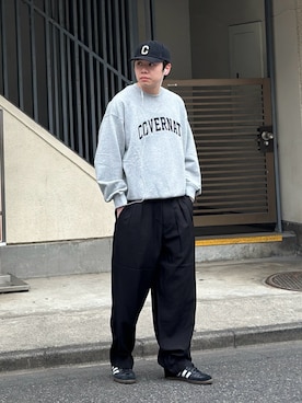 「アイテム（帽子）」を使った、Z(ゼット) さん（メンズ・182cm）の春コーディネート