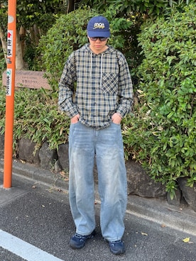 「キャップ」｜Z(ゼット) さん（メンズ・182cm・20代）の秋コーディネート