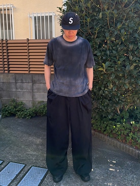 「Perushu（ペルーシュ）のアイテム」を使った、Z(ゼット) さん（メンズ・182cm）の夏コーディネート