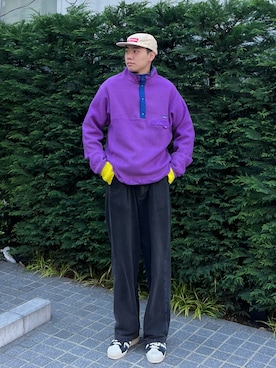 「INTER FACTORY（インターファクトリー）のアイテム（パンツ）」を使った、Z(ゼット) さん（メンズ・182cm）の冬コーディネート