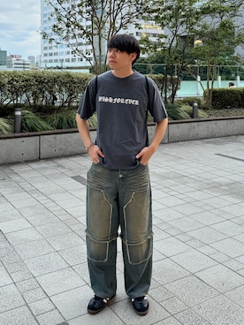 「アイテム（シューズ）」を使った、Z(ゼット) さん（メンズ・182cm）の夏コーディネート