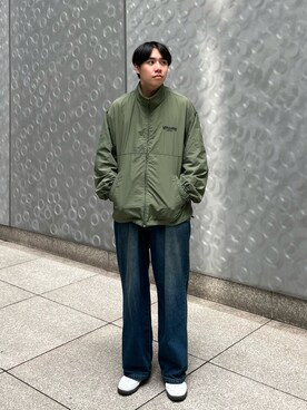 「kutir（クティール）のアイテム（ブルゾン）」を使った、Z(ゼット) さん（メンズ・182cm）の秋コーディネート