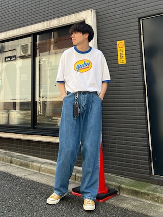 着用例① COTTON TWILL GARMENT DYE WORK PANTS(XS Beige): Y's｜THE SHOP