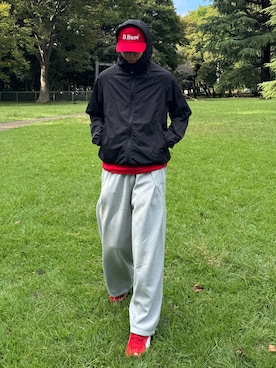 「アイテム（ナイロンジャケット）」を使った、Z(ゼット) さん（メンズ・182cm・20代）の秋コーディネート