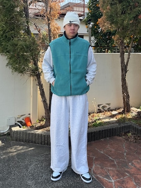 「NIKE（ナイキ）のアイテム（帽子）」を使った、Z(ゼット) さん（メンズ・182cm）の冬コーディネート