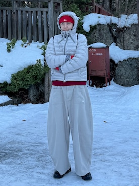 「アイテム（ニットキャップ/ビーニー）」を使った、Z(ゼット) さん（メンズ・182cm・20代）の冬コーディネート