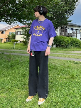 「INTER FACTORY（インターファクトリー）のアイテム（パンツ）」を使った、Z(ゼット) さん（メンズ・182cm）の秋コーディネート