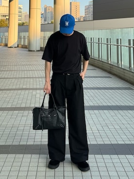 「アイテム（キャップ）」を使った、Z(ゼット) さん（メンズ・182cm）の秋コーディネート